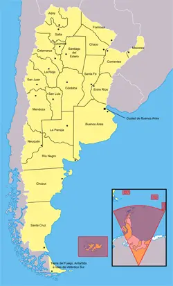 

Arjantin'in siyasi haritası