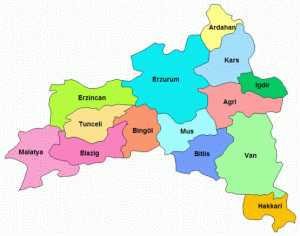 </p><p>Doğu Anadolu Bölgesi'nin illeri