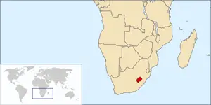 

Lesotho'nun konumu