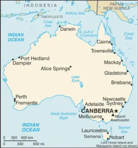 Avustralya'daki şehirler listesi