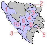 Bosna-Hersek Federasyonu'nun Kantonları