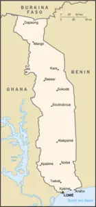Togo'daki şehirler listesi