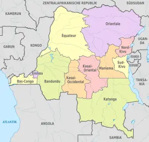 Demokratik Kongo Cumhuriyeti'ndeki şehirler listesi