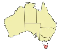 

Tazmanya adası Avustralyanın güneyinde yer alır.