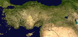 Anadolu'nun NASA uydusu ile çekilmiş bir resmi