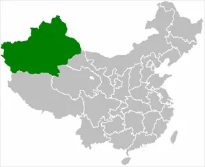 

Çin sınırları içindeki Sincan Uygur Özerk Bölgesi