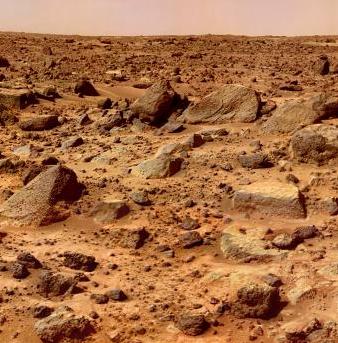

Pathfinder tarafından çekilen bir Mars yüzeyi fotografı
