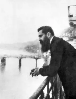

Theodor Herzl, İsrail devletinin vizyoneri, 1901 yılı.
