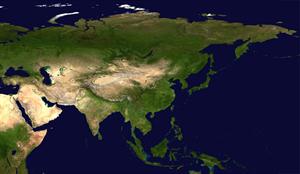 

Asya kıtası uydu görüntüsü