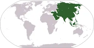 
Asya kıtasının konumu