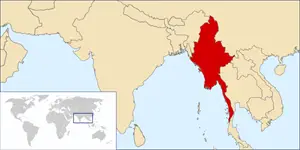 

Myanmar'ın harita üzerindeki konumu