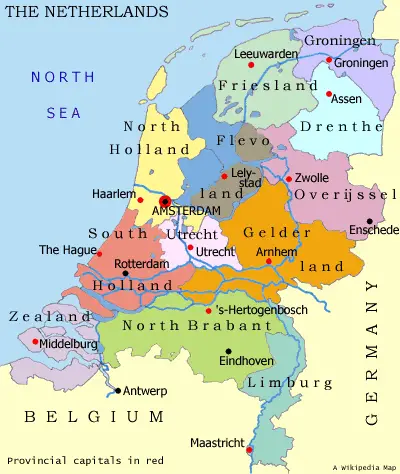 Hollanda siyasi haritası