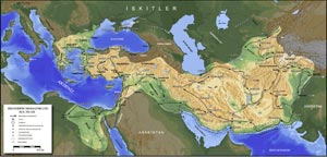 

MÖ 334-323 yılları arasında İskender İmparatorluğu