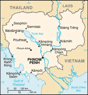 

Kamboçya haritası