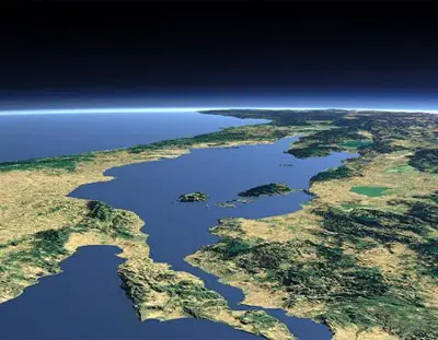 

Marmara Denizi'nin uydudan görüntüsü