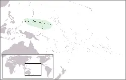 
Mikronezya Federal Devletleri konumu
