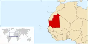 

Moritanya' Afrika kıtasının batısında yer alır.