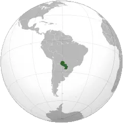 

Paraguay'ın konumu