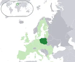 

Polonya konumu (koyu yeşil bölge)