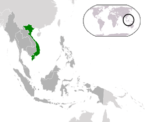 

Vietnam'ın konumu: Vietnam Güneydoğu Asya'da Çinhindi yarımadasında yer alır.