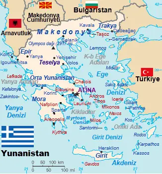 
Yunanistan haritası