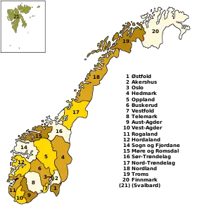 Norveç'in Eyaletleri