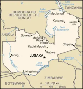 Zambiya'daki şehirler listesi