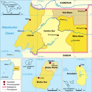 Ekvatoral Gine'deki şehirler listesi
