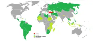 Türkiye vatandaşlarının vizesiz giriş yapabildiği ülkeler listesi