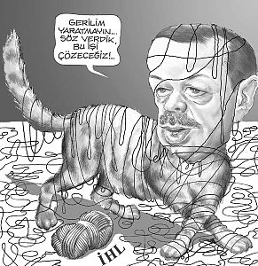Dava konusu olmuş Recep Tayyip Erdoğan karikatürleri