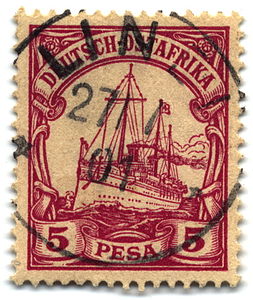 Alman Doğu Afrikası'nın posta tarihi ve posta pulları