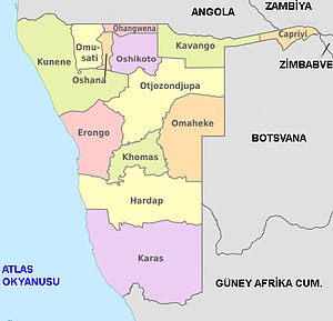 Namibya'daki şehirler listesi