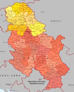 Sırbistan'ın belediyeleri