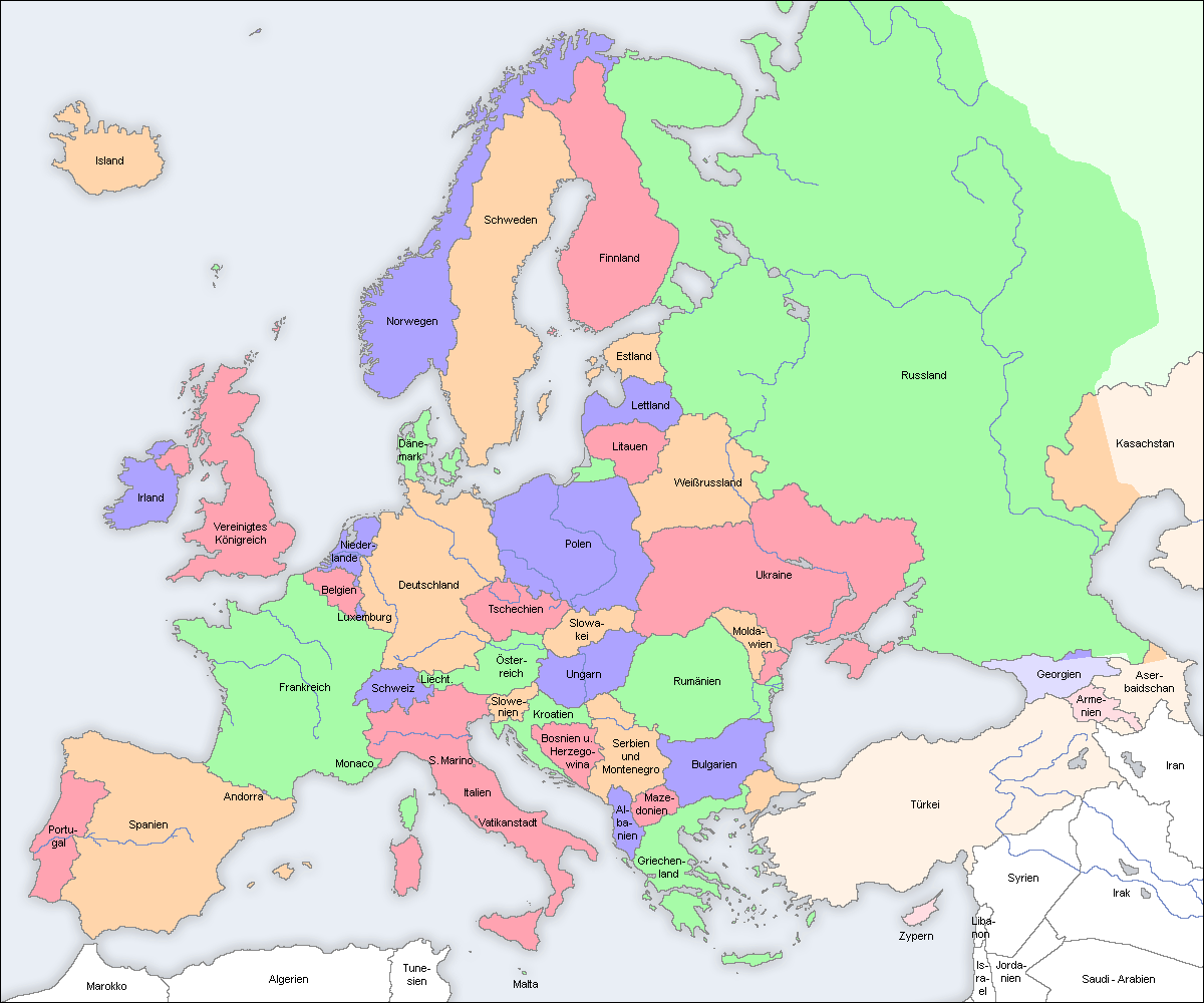 Avrupa Sehirler Haritasi