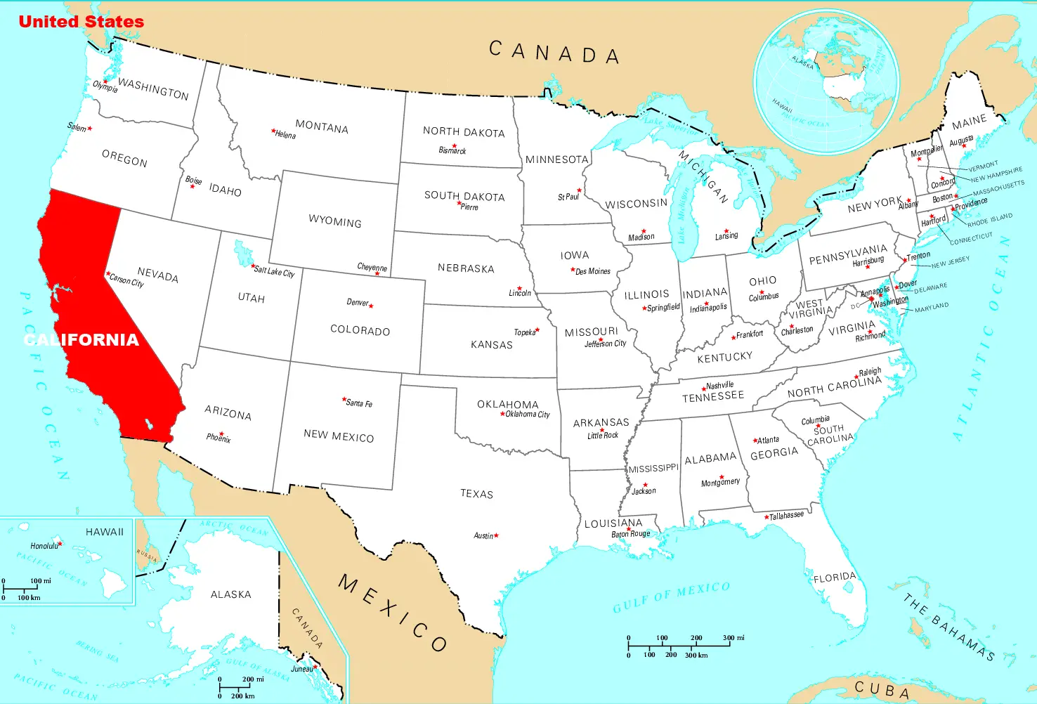 Техас сколько штатов. Карта Америки Техас и Калифорния. Карта Калифорнии Штатов США. Штат Техас и Калифорния на карте. Техас и Калифорния на карте.