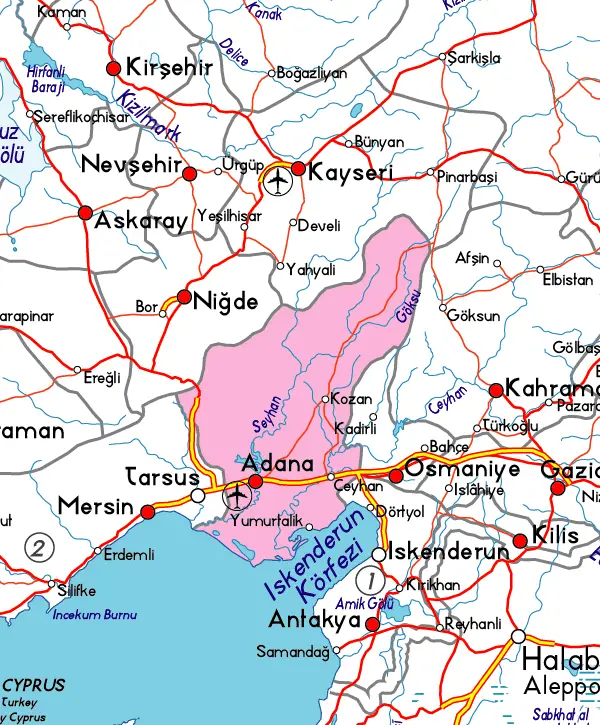 Image result for adana şehir haritası